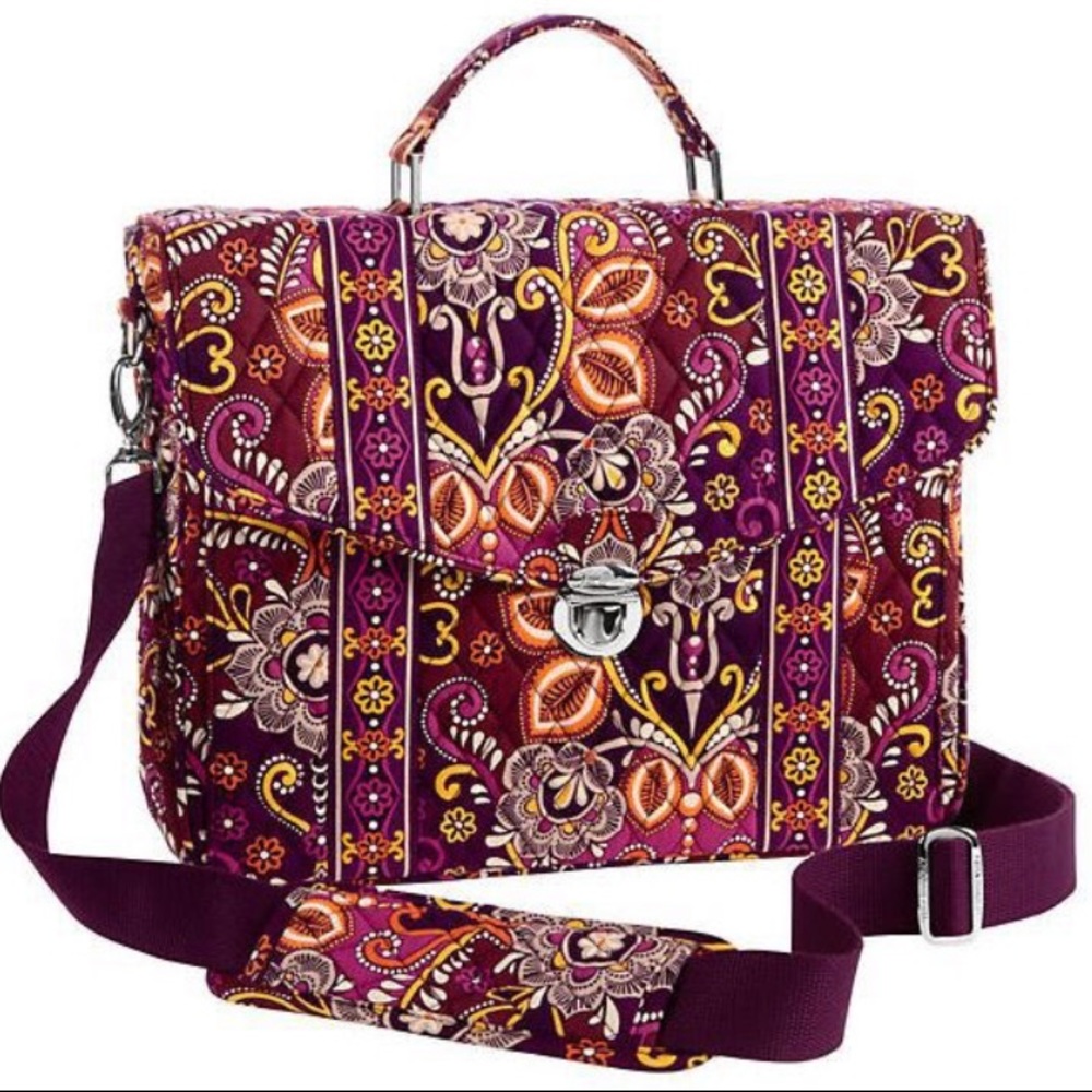 NWT Vera Bradley Attaché/Laptop/Messenger Bag